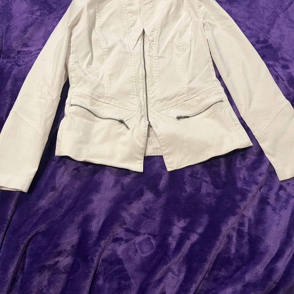 Renuar Women's White Denim Jacket